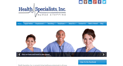 Desktop Screenshot of healthspecialists.com