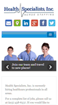 Mobile Screenshot of healthspecialists.com