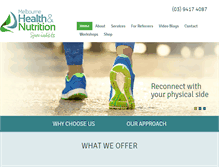 Tablet Screenshot of healthspecialists.com.au